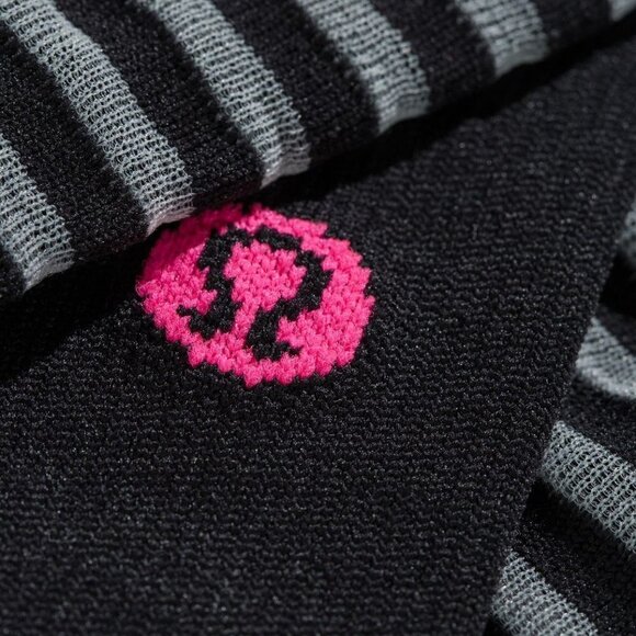 * NWT LULULEMON 3 Pairs RUN COURSE Light On Your Toes MESH BLACK M/L Socks - Picture 6 of 8